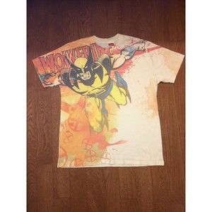 2009 Marvel Comics Wolverine All Over Print AOP T-shirt Men's Size Large